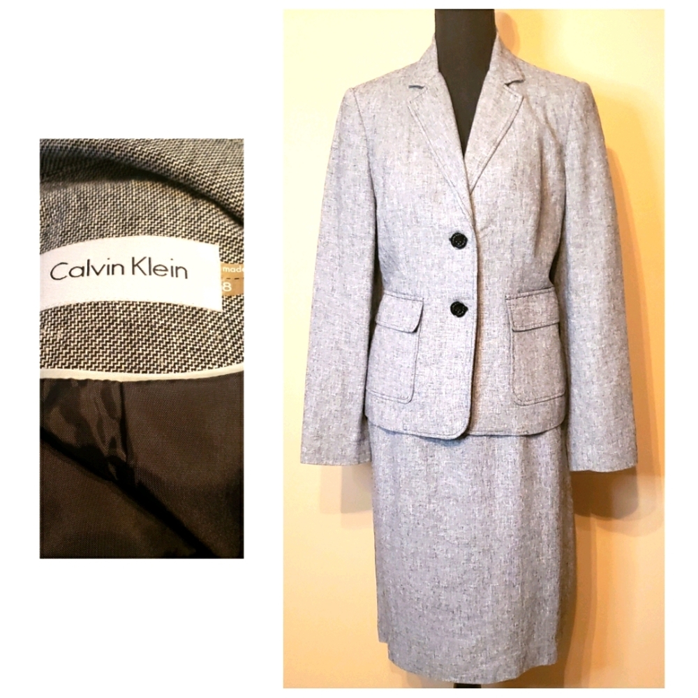 Calvin Klein skirt suit